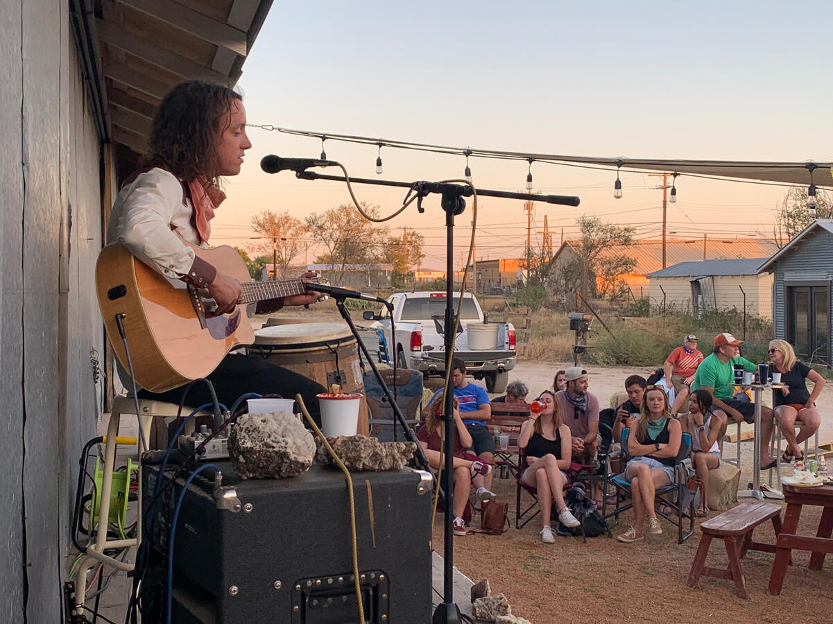 Scott Stavinoha at John Prine night Marathon, TX
