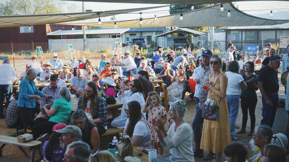 Audience at The 5th Annual John Prine Night in Marathon, TX